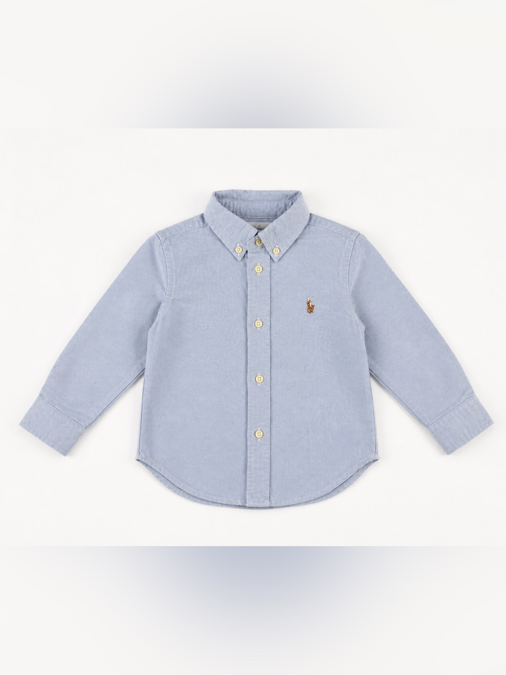 Ralph Lauren Baby Boys 18M Blue Oxford Button Down Preppy Classic